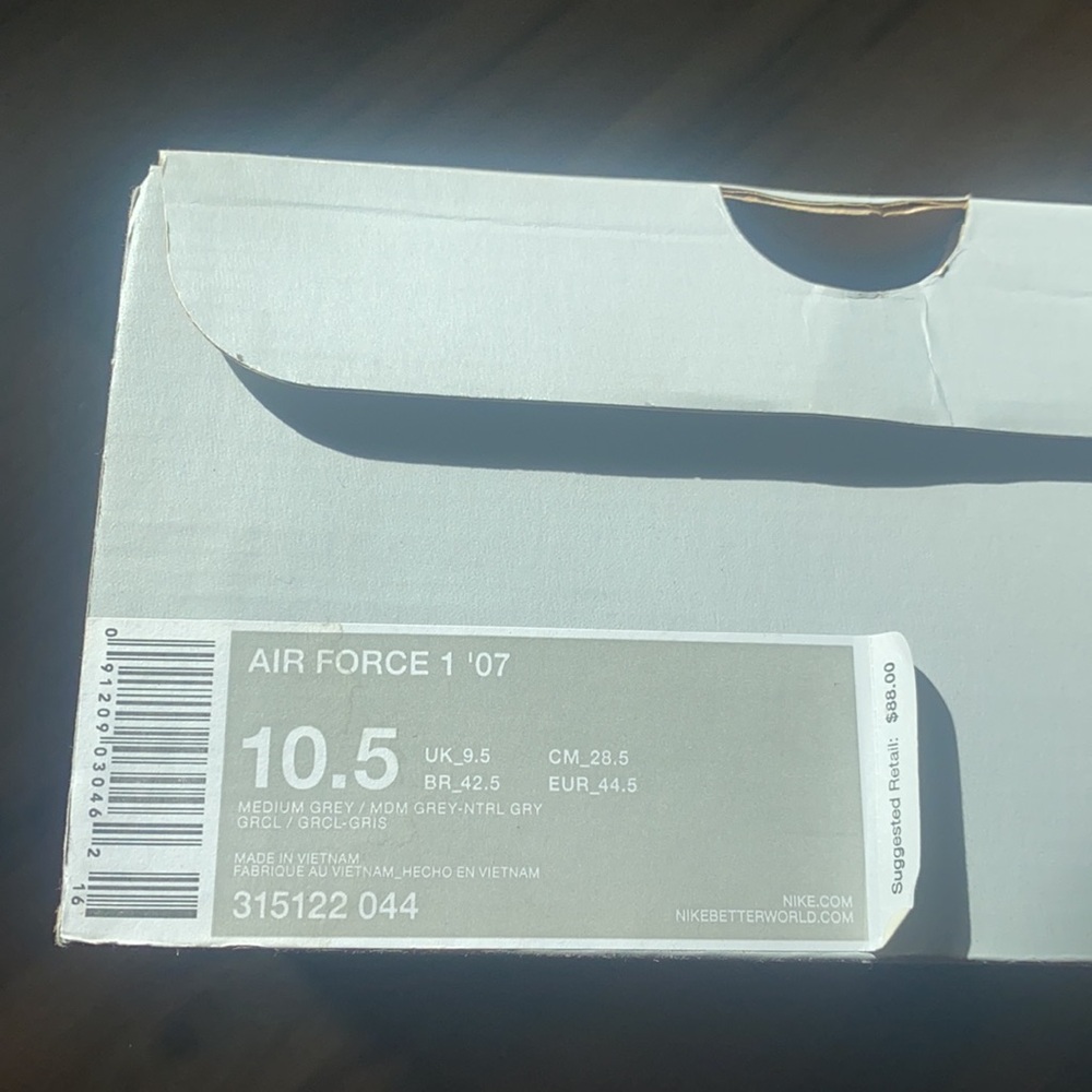2011 Nike Air Force 1 Medium Grey Suede - Picture 11 of 14